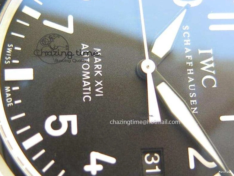 MIROTIME 1221 Mark XVI 1:1 Best Edition MK Maker SS Black Dial A2892 On Black Leather Strap Chic 7371